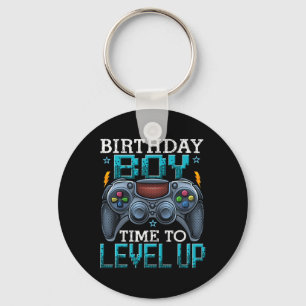 Boy Time To Level Up Video Game Birthday Gamer 12 Key Ring