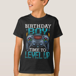 Boy Time To Level Up Video Game Birthday Gamer 12 T-Shirt