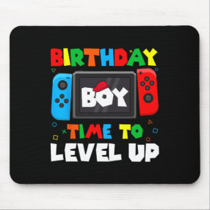 Boy Time To Level Up Video Game Birthday Gamer 4 Mouse Mat