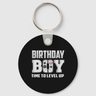 Boy Time To Level Up Video Game Birthday Gamer 5 Key Ring