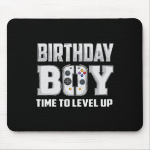 Boy Time To Level Up Video Game Birthday Gamer 5  Mouse Mat