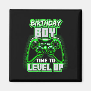 Boy Time To Level Up Video Game Birthday Gamer 6 Magnet
