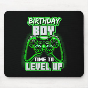 Boy Time To Level Up Video Game Birthday Gamer 6 Mouse Mat