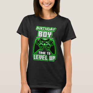Boy Time To Level Up Video Game Birthday Gamer 6  T-Shirt