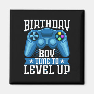 Boy Time To Level Up Video Game Birthday Gamer 7  Magnet