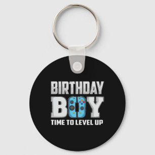 Boy Time To Level Up Video Game Birthday Gamer 9 Key Ring