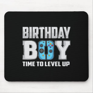 Boy Time To Level Up Video Game Birthday Gamer 9 Mouse Mat