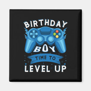 Boy Time To Level Up Video Game Birthday Gamer Boy Magnet
