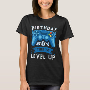 Boy Time To Level Up Video Game Birthday Gamer Boy T-Shirt