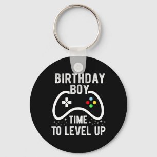 Boy Time To Level Up Video Game Birthday Gift 2 Key Ring