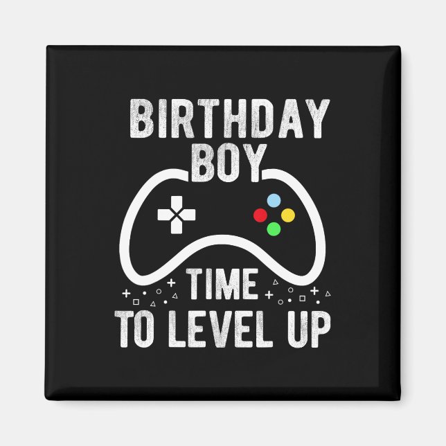 Boy Time To Level Up Video Game Birthday Gift 2  Magnet (Front)