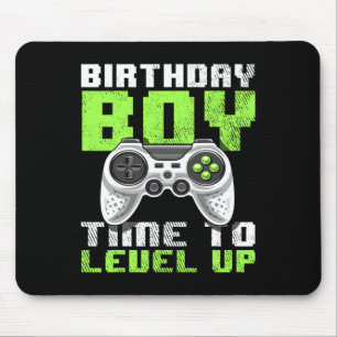 Boy Time To Level Up Video Game Birthday Gift Boys Mouse Mat