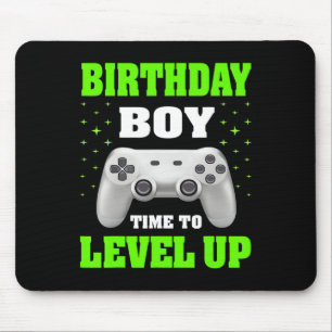 Boy Time To Level Up Video Game Birthday Gift Boys Mouse Mat