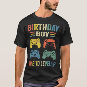 Boy Time To Level Up Video Game Birthday Gift Boys T-Shirt