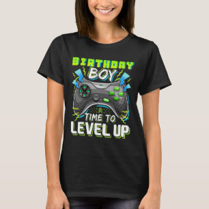 Boy Time To Level Up Video Game Birthday Gift Boys T-Shirt