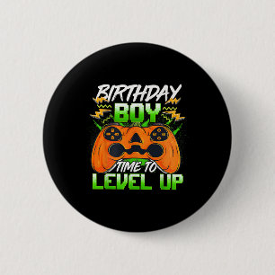 Boy Time To Level Up Video Game Birthday Gifts Boy 6 Cm Round Badge