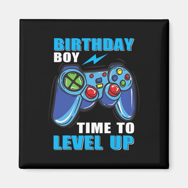 Boy Time To Level Up Video Game Boys  Magnet (Front)