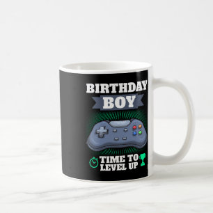 Boy Time To Level Up Video Game Theme Party Gamer Coffee Mug