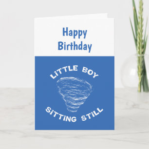 Boy Tornado Birthday Card
