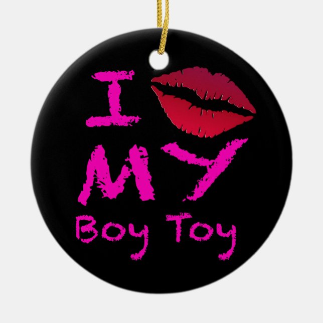 Boy Toy Ceramic Tree Decoration (Front)