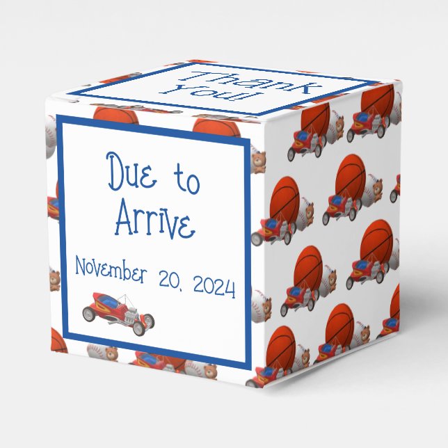 Boy Toys Theme Favour Box (Front Side)