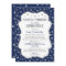 Boy Twinkle Baby Sprinkle, navy silver invitations