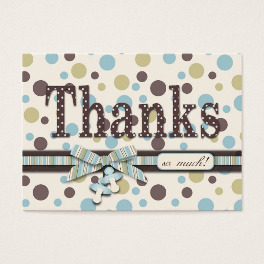 Boy TY Gift Tag