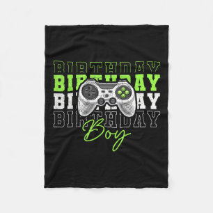 Boy Video Game Birthday Party For Boys Kids Fleece Blanket