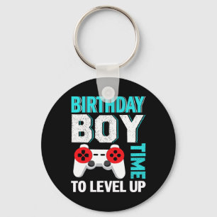 Boy Video Game Birthday Party Key Ring