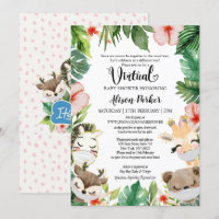 Boy Virtual Baby Shower | Masked Safari Friends