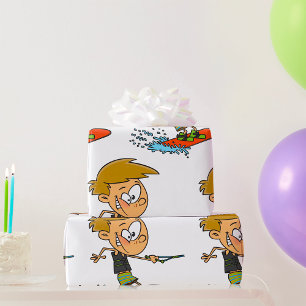 Boy Wakeboarding Fun Summer Water Sports Wrapping Paper