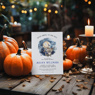 Boy Werewolf   Halloween Baby Shower Invitation