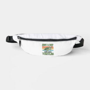 Boy Who Loves Turtles Vintage Engraving Design_1 Bum Bags