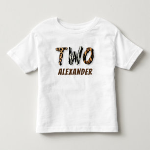 Boy Wild Safari 2nd Birthday Toddler T-Shirt