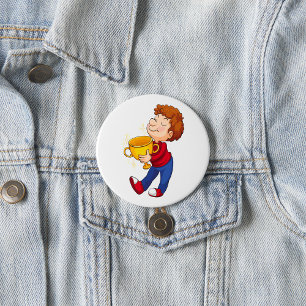 Boy Winner  7.5 Cm Round Badge