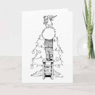 Boy with a Christmas Angel Holiday Card