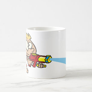 Boy With A Supersoaker Coffee Mug