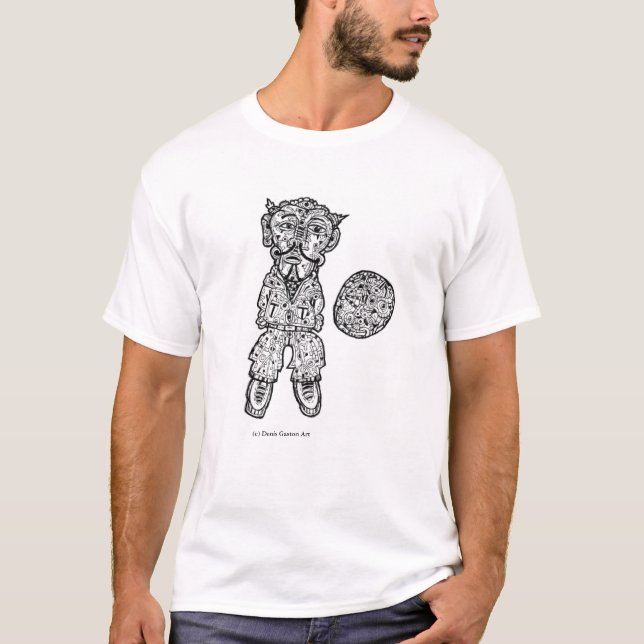 Boy With Beach Ball T-Shirt, Denis Gaston Art T-Shirt (Front)