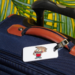 Boy With Braces  Luggage Tag