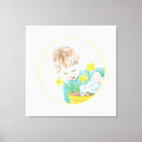 Boy With Daffodils 