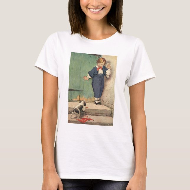 Boy with Puppy Dog T-Shirt (Front)