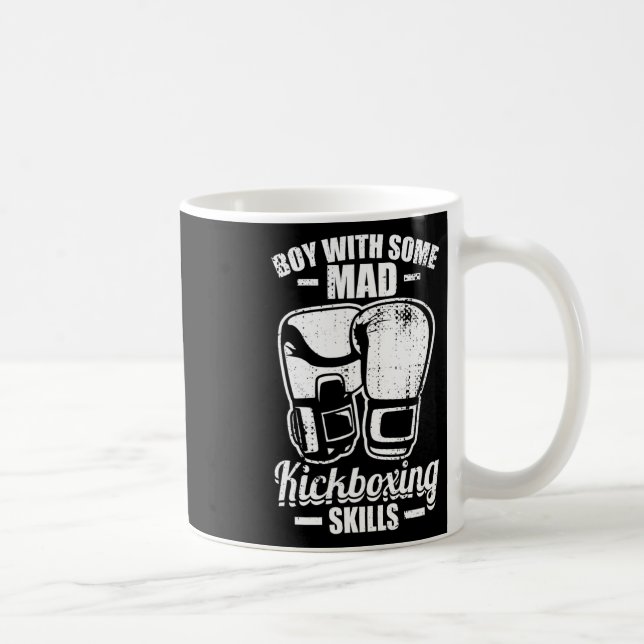 Boy With Some Mad Kickboxing Skills  Coffee Mug (Right)