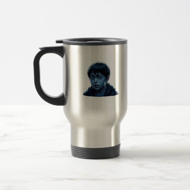 Boy with tears mugs (Left)