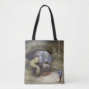 “Boy with Troll” by John Bauer Tote Bag