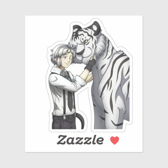 Boy with White Tiger (Sheet)