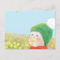 Boy with  Wild Primroses 