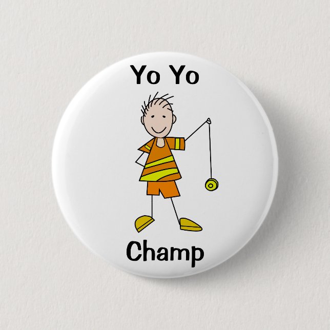 Boy with Yo Yo 6 Cm Round Badge (Front)