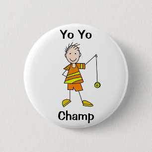 Boy with Yo Yo 6 Cm Round Badge