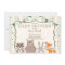 Boy Woodland Baby Shower invite Animals Forest