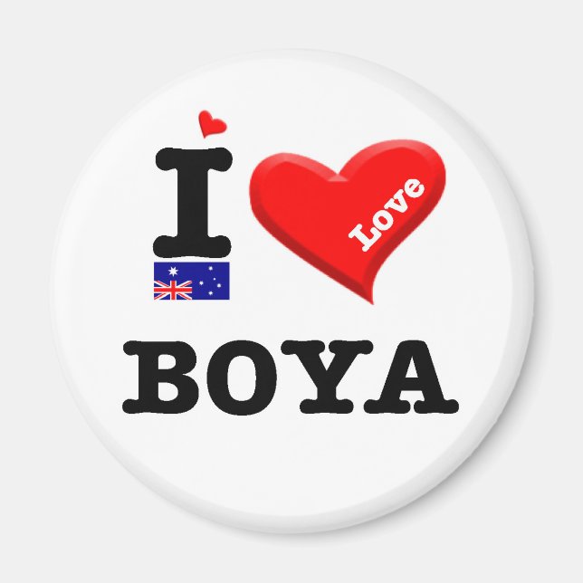 BOYA - I Love Magnet (Front)
